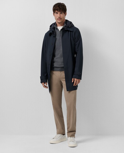 Gabardina de hombre con pechera desmontable