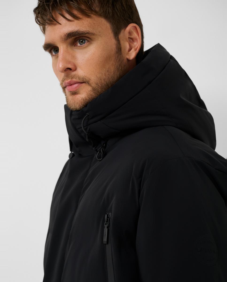 Imagen 3 de Parka larga de hombre técnica interior acolchado - Roberto Verino - Negro Negro