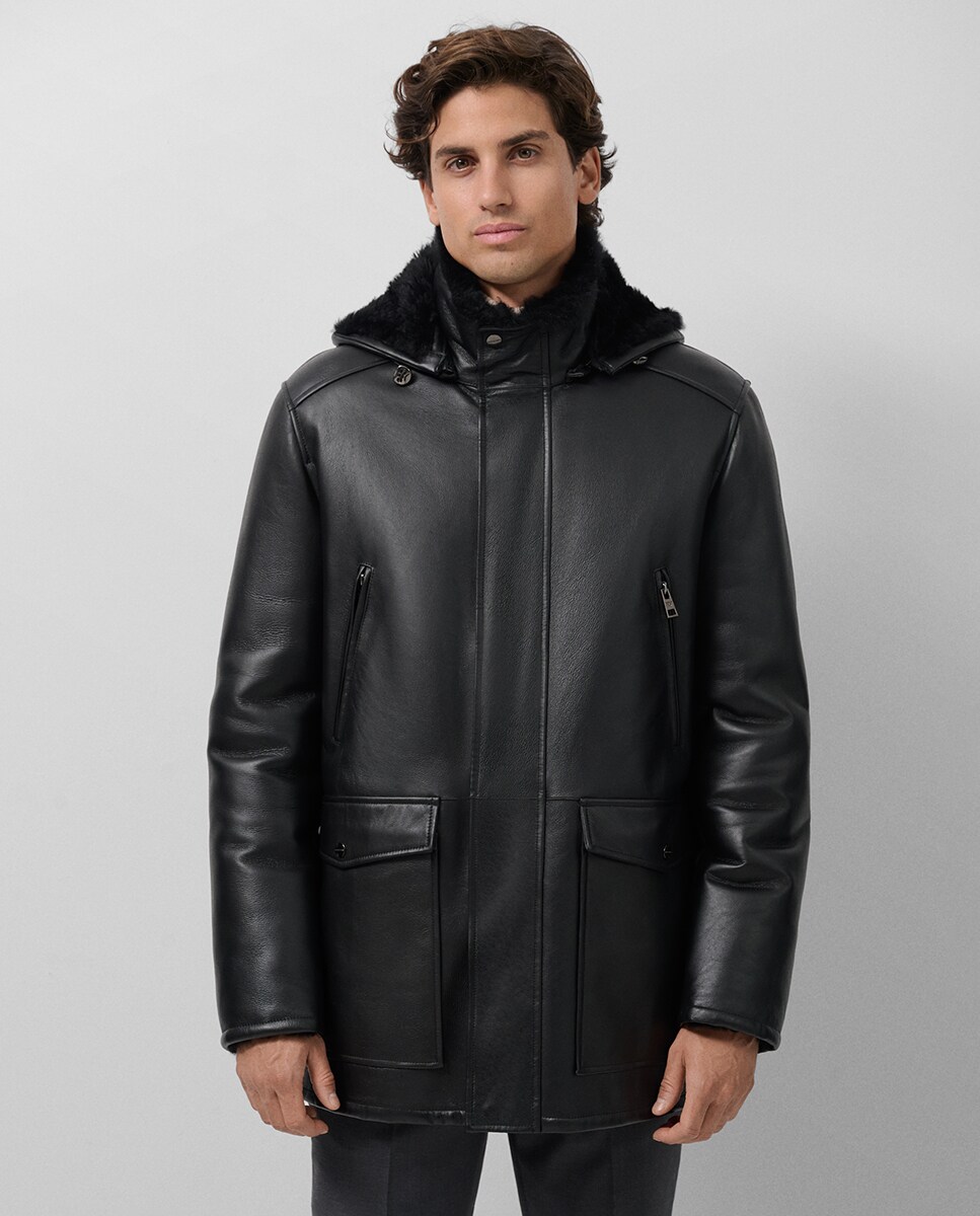 Chaquetón de hombre doble faz de piel · Roberto Verino · El Corte
