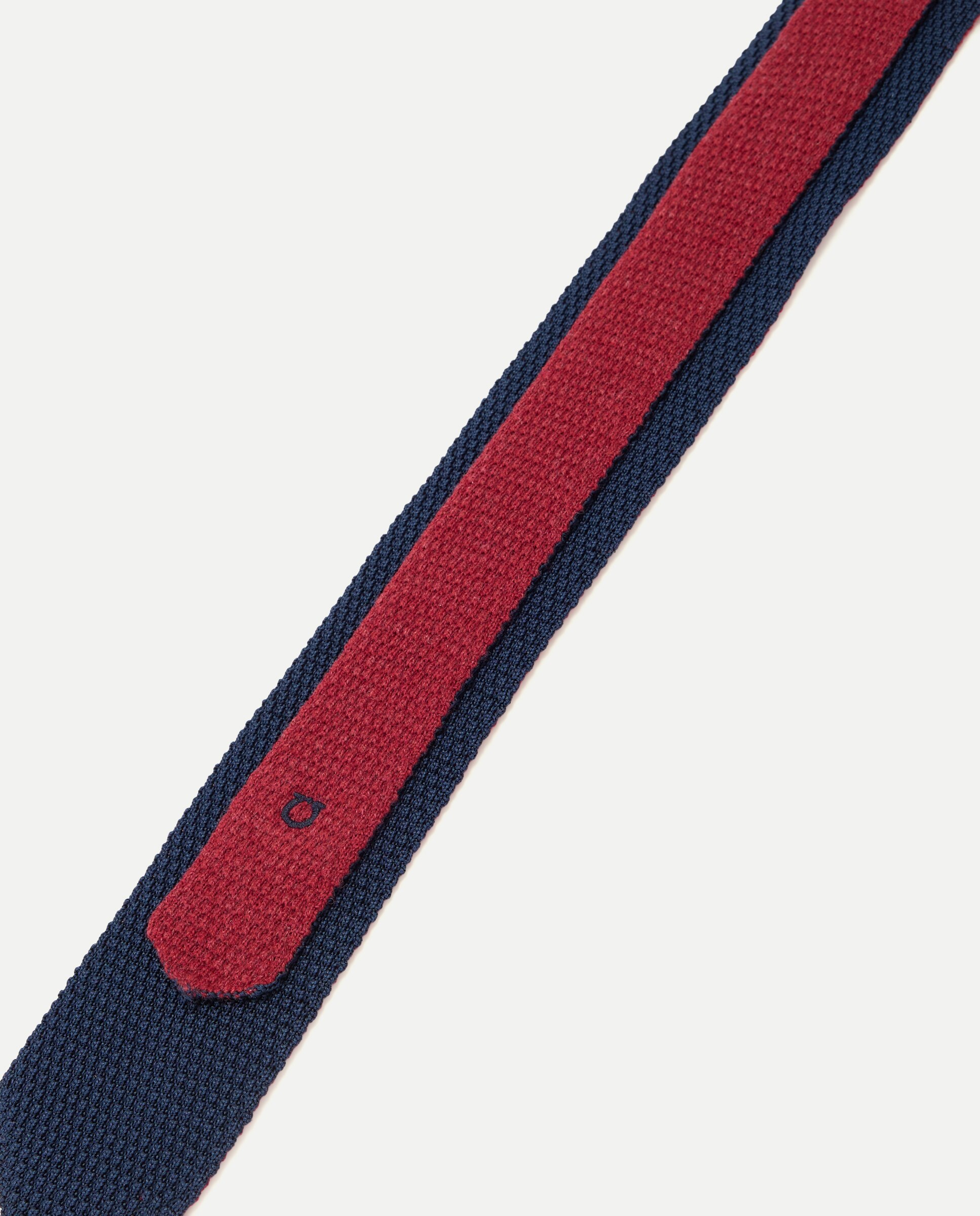 Gravata de Seda Azul-marinho-3