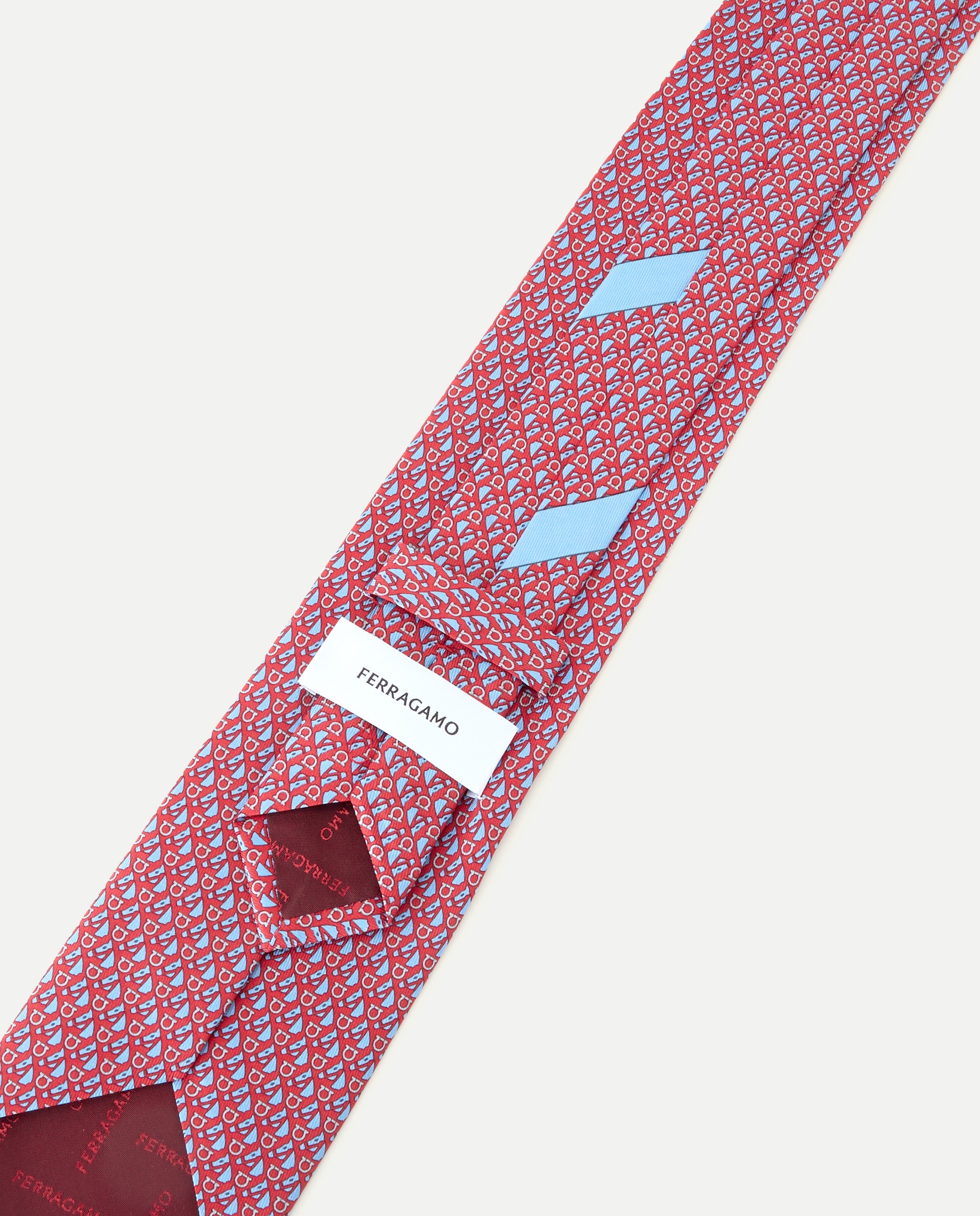 Gravata de Seda Vermelho-3