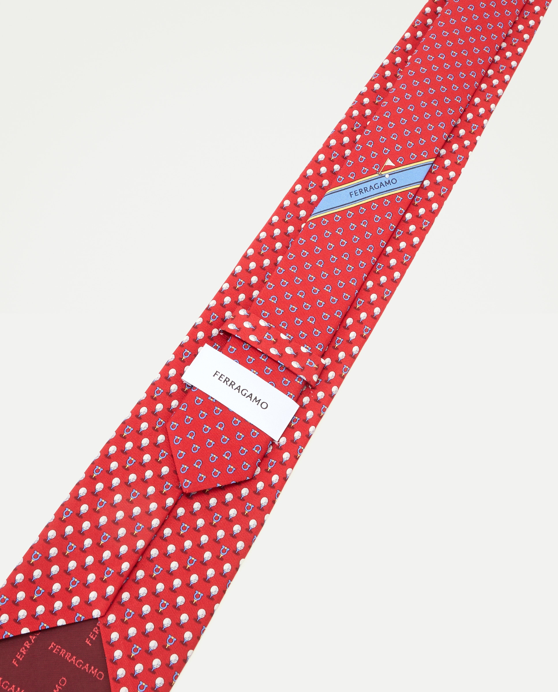 Gravata de Seda Vermelho-3