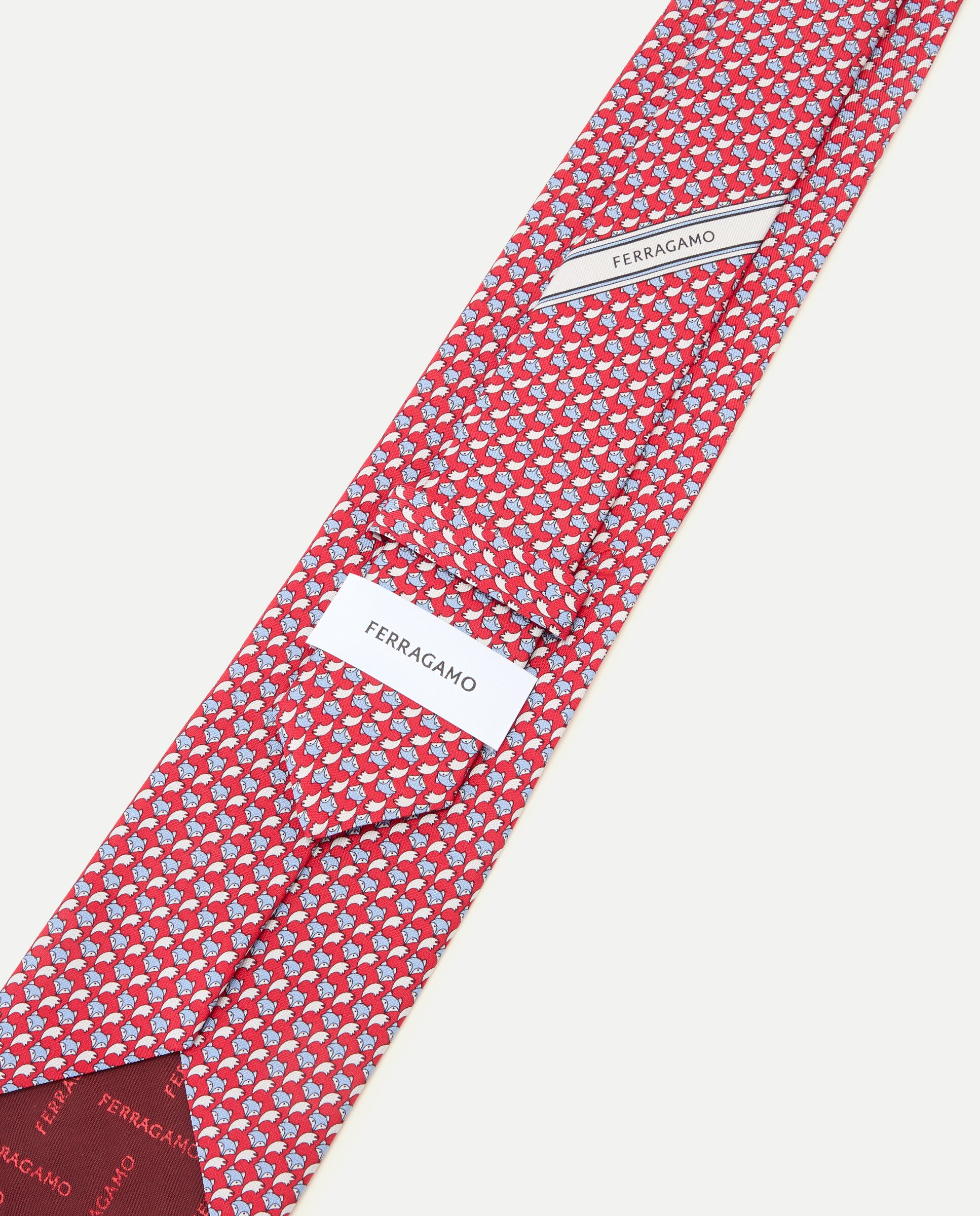 Gravata de Seda Vermelho-3