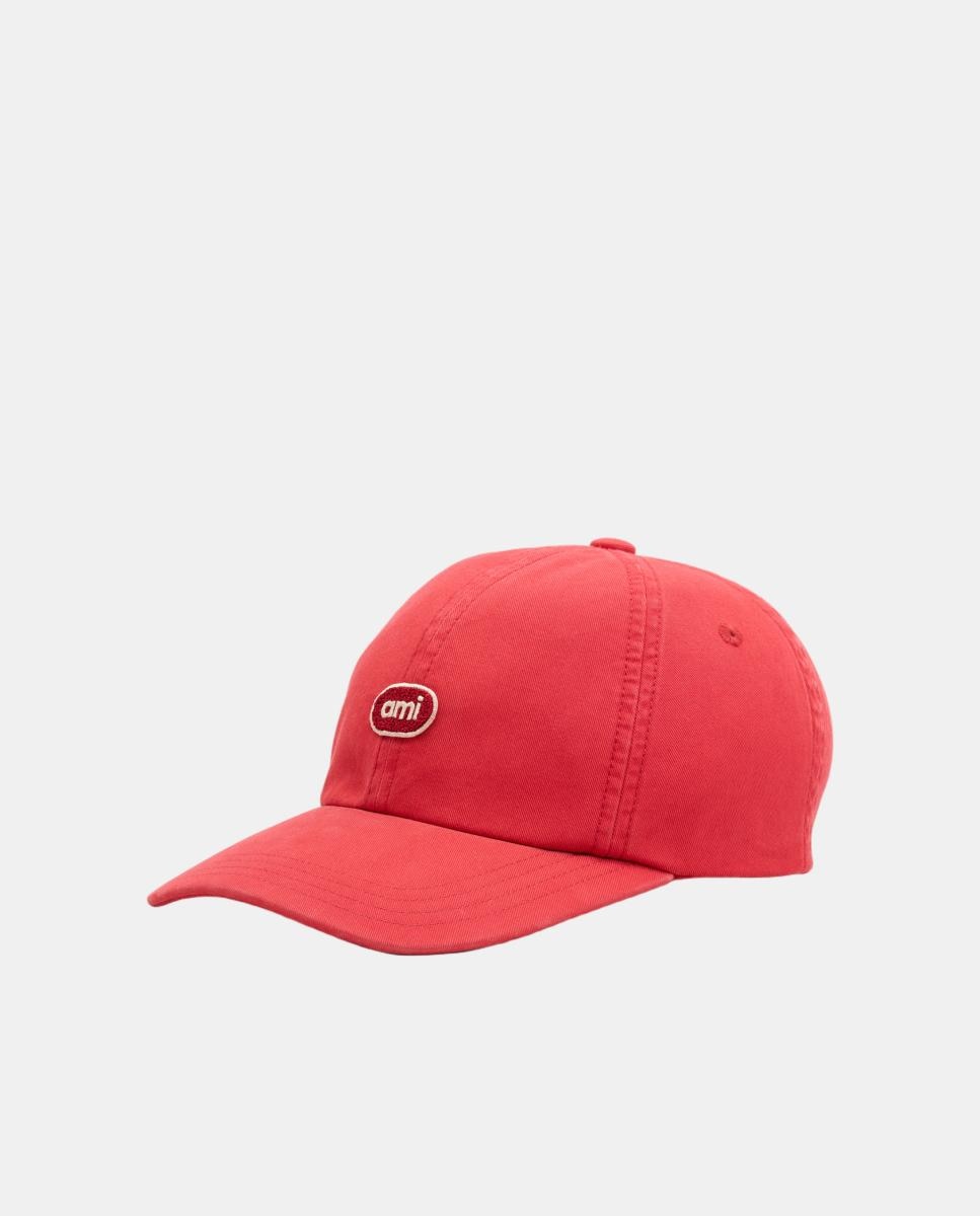 Imagen 1 de Gorra de algodón con logotipo Rojo