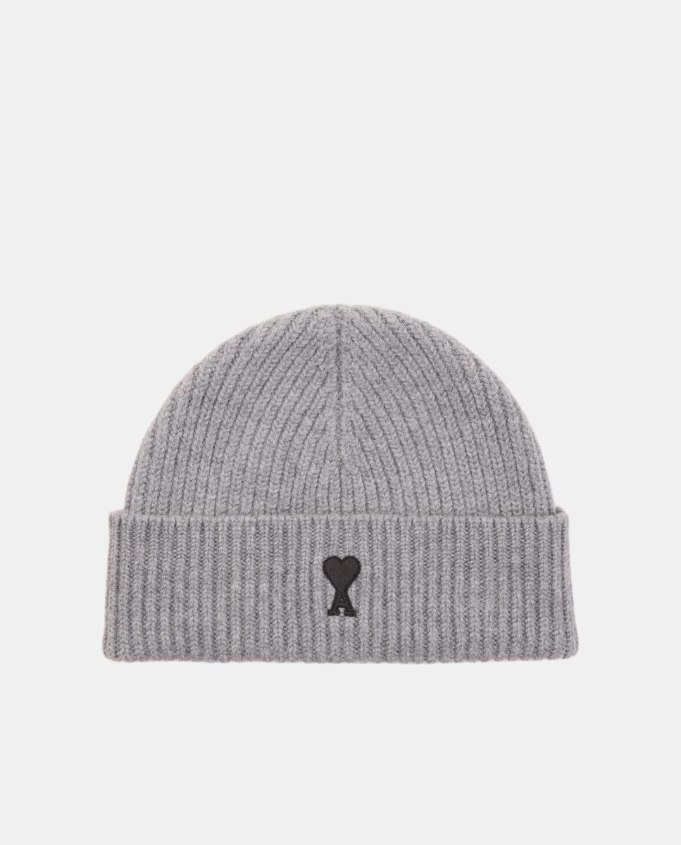 Imagen 0 de Gorro de punto en tejido 100% lana Gris claro
