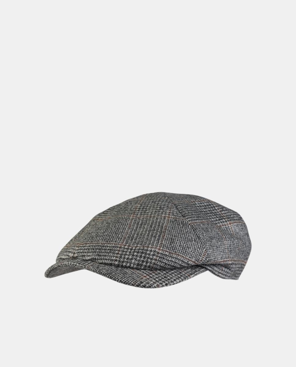 Imagen 0 de Gorra inglesa cuadros 100% lana Verde oscuro