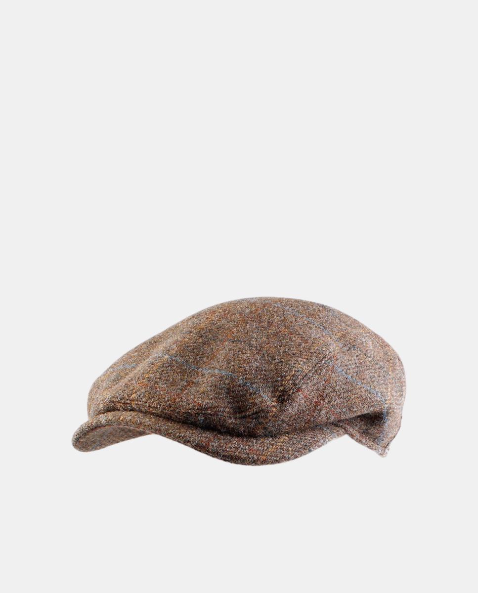 Imagen 0 de Gorra inglesa cuadros 100% lana Marrón oscuro