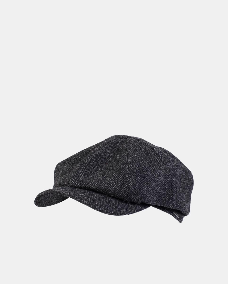 Imagen 0 de Gorra inglesa espiga 100% lana Gris oscuro