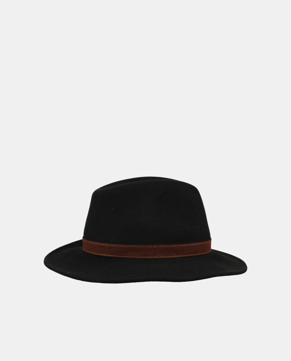 Sombrero sport 100% lana merino - Wigens - Negro Negro-3
