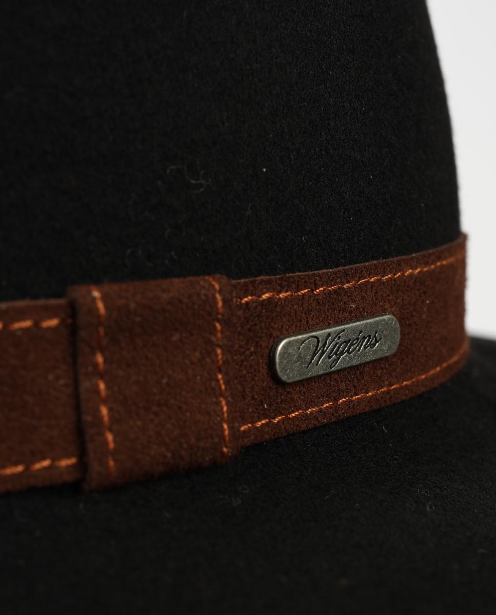 Sombrero sport 100% lana merino - Wigens - Negro Negro-4