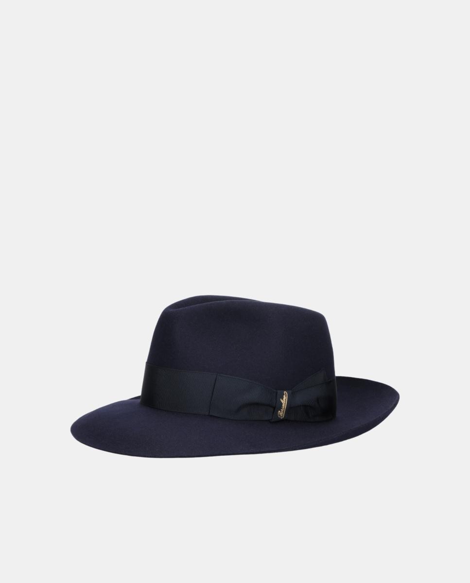 Imagen 1 de Sombrero de fieltro y ala ancha Azul marino