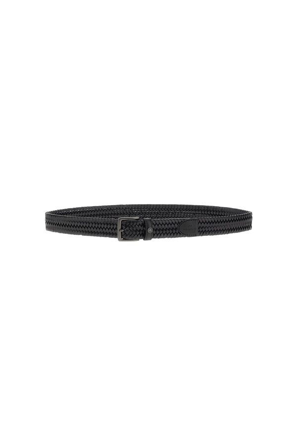 Cinturón de hombre trenzado elástico - Paul & Shark - Negro Negro-1