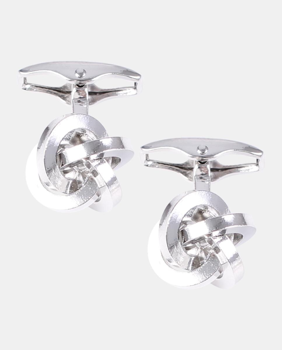 Imagen 2 de Gemelos metal de vestir - AMANDA CHRISTENSEN - Plata Plata