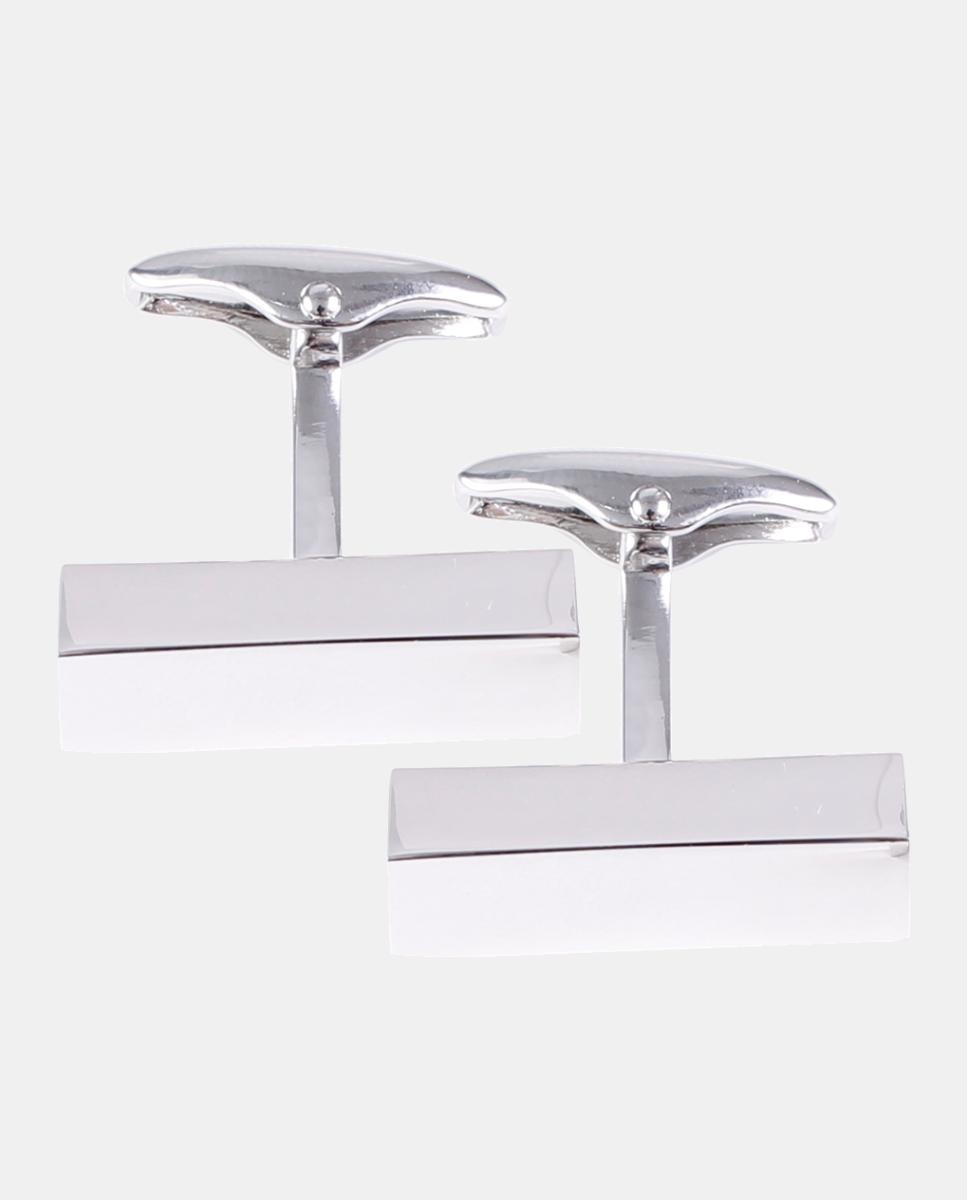 Imagen 1 de Gemelos metal de vestir Plata