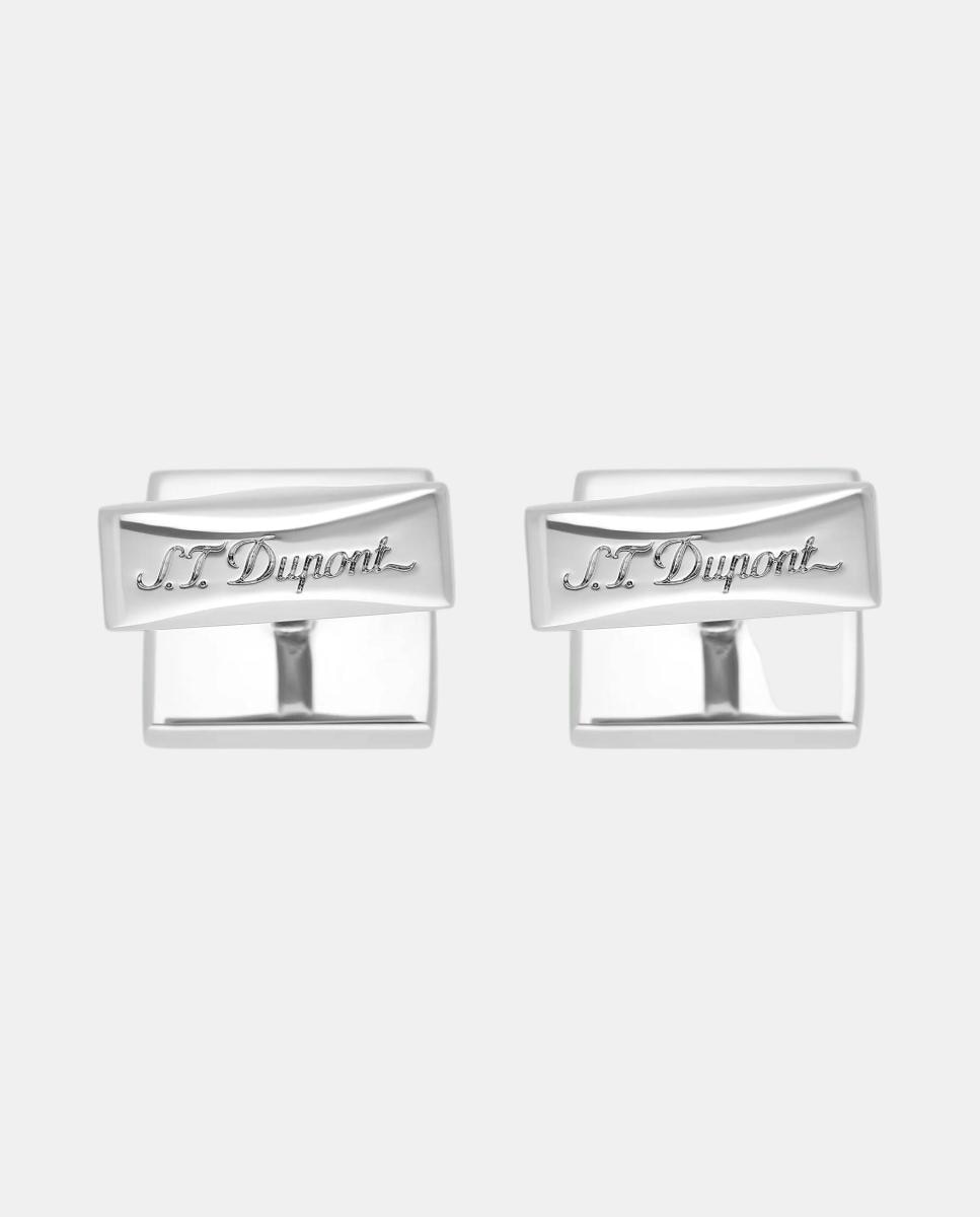 Imagen 3 de Gemelos cuadrados de metal - S.T. Dupont - Plata Plata
