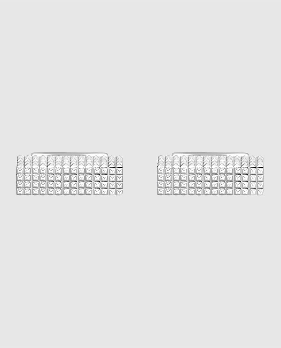 Imagen 2 de Gemelos rectangulares de metal - S.T. Dupont - Plata Plata