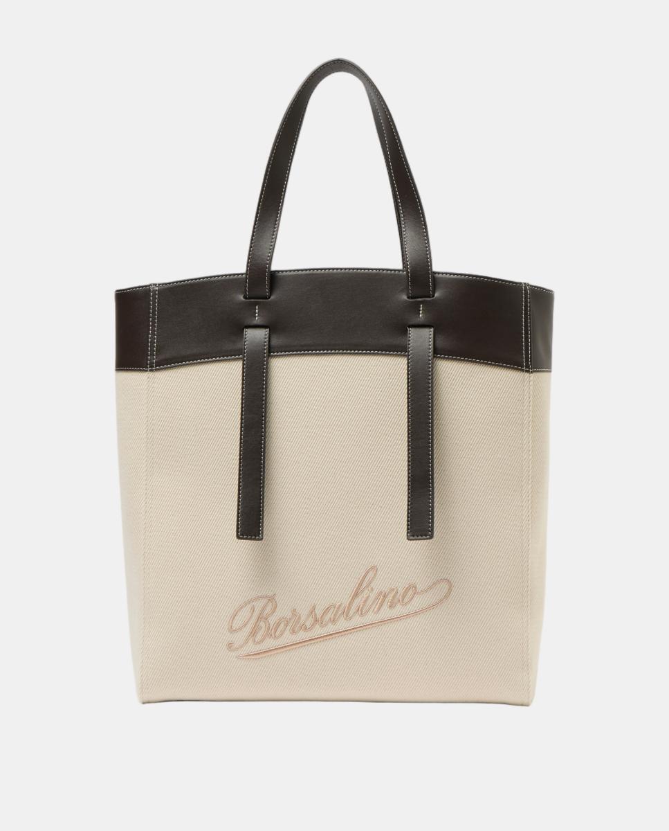 Imagem 0 de Mala Shopper com Detalhes em Pele