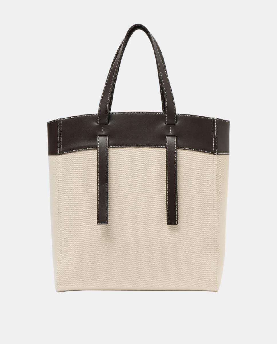 Bolso shopper detalles piel - Borsalino - Blanco Blanco-3