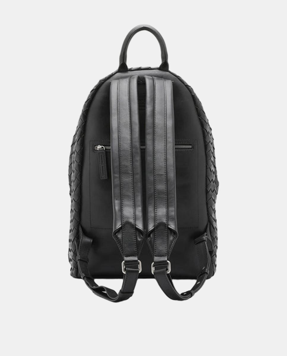 Imagen 2 de Mochila de piel trenzada - Officine Creative - Negro Negro