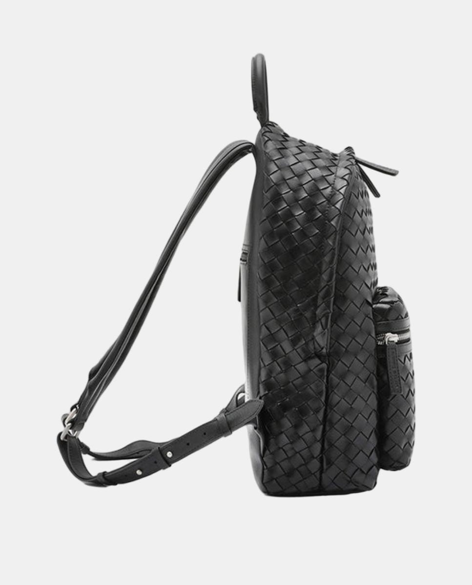 Imagen 3 de Mochila de piel trenzada - Officine Creative - Negro Negro