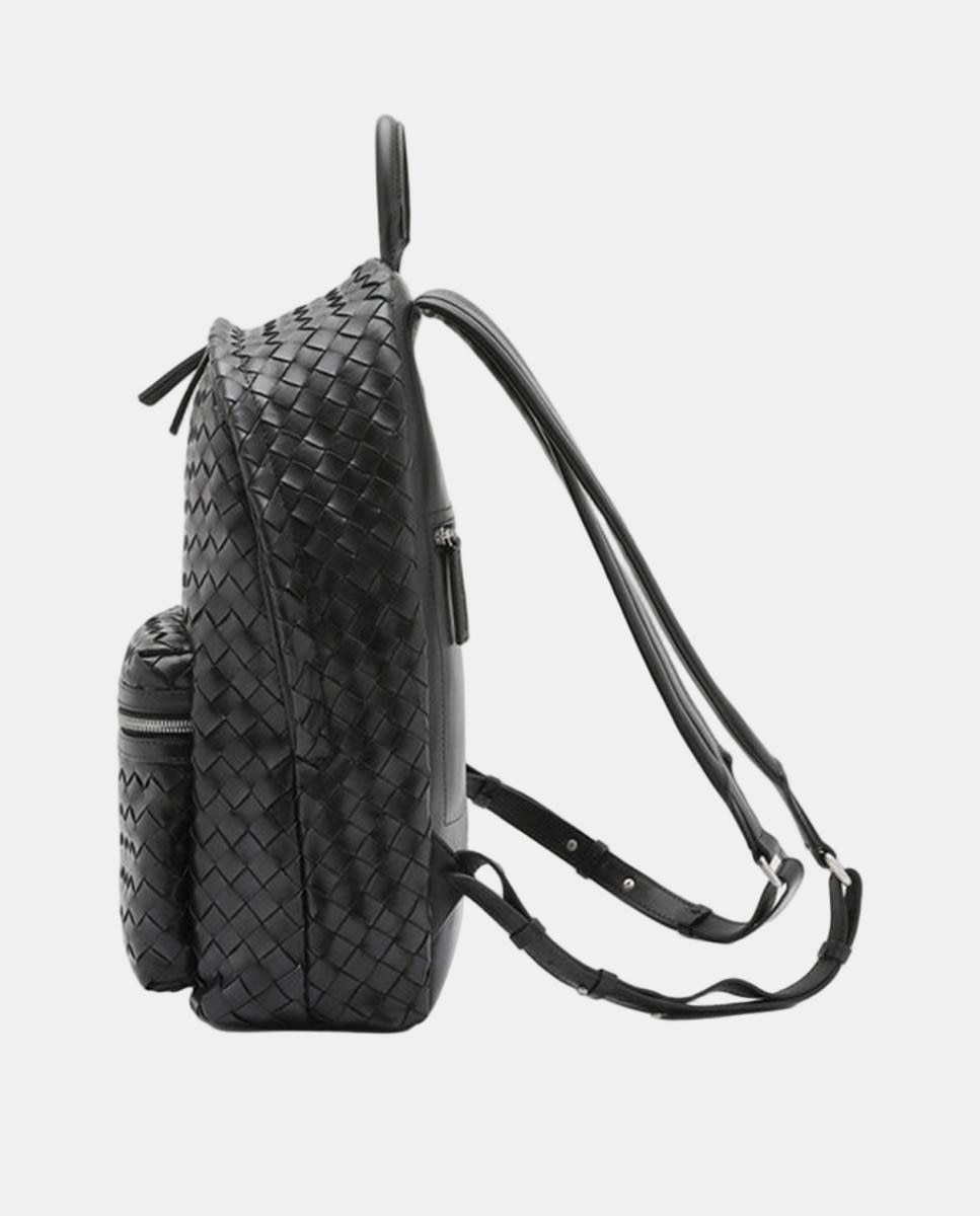 Imagen 4 de Mochila de piel trenzada - Officine Creative - Negro Negro