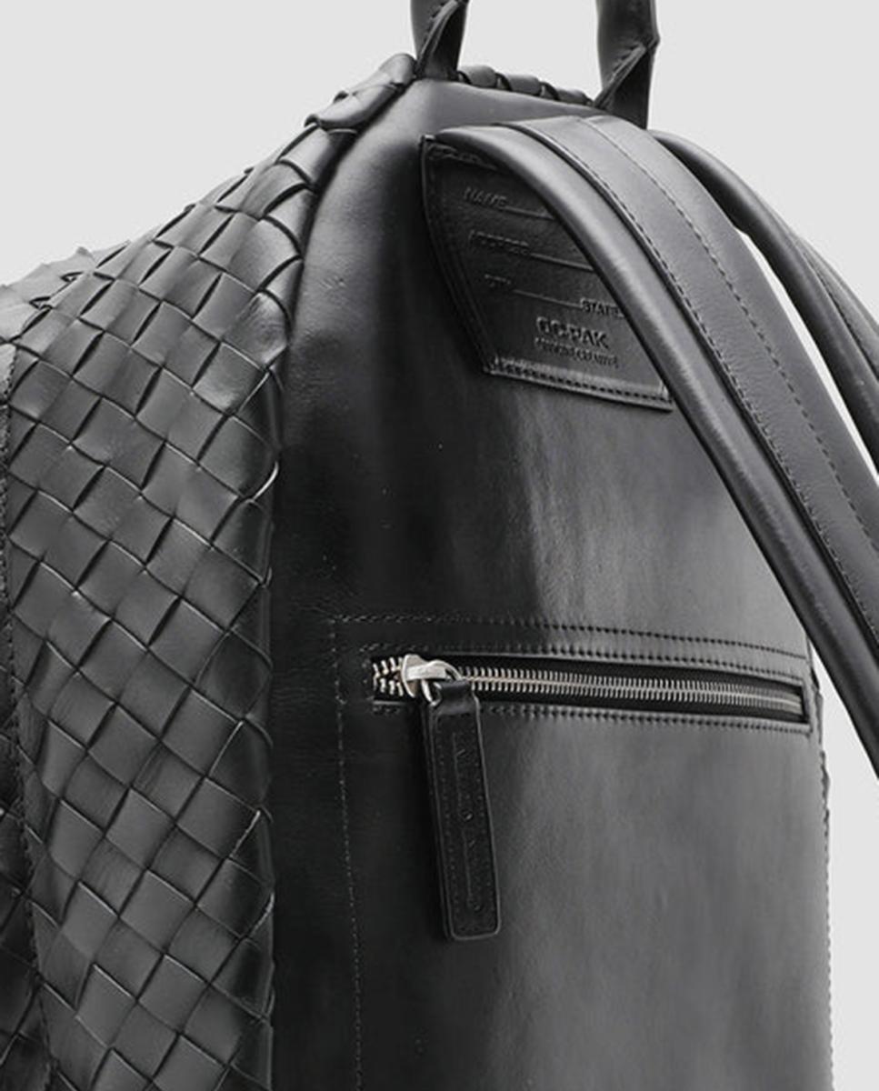 Imagen 5 de Mochila de piel trenzada - Officine Creative - Negro Negro