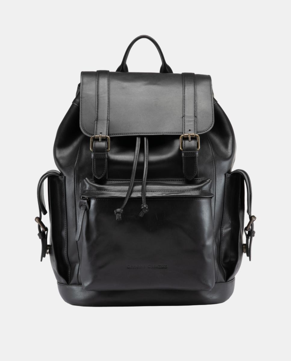 Imagen 1 de Mochila de hombre de piel Negro
