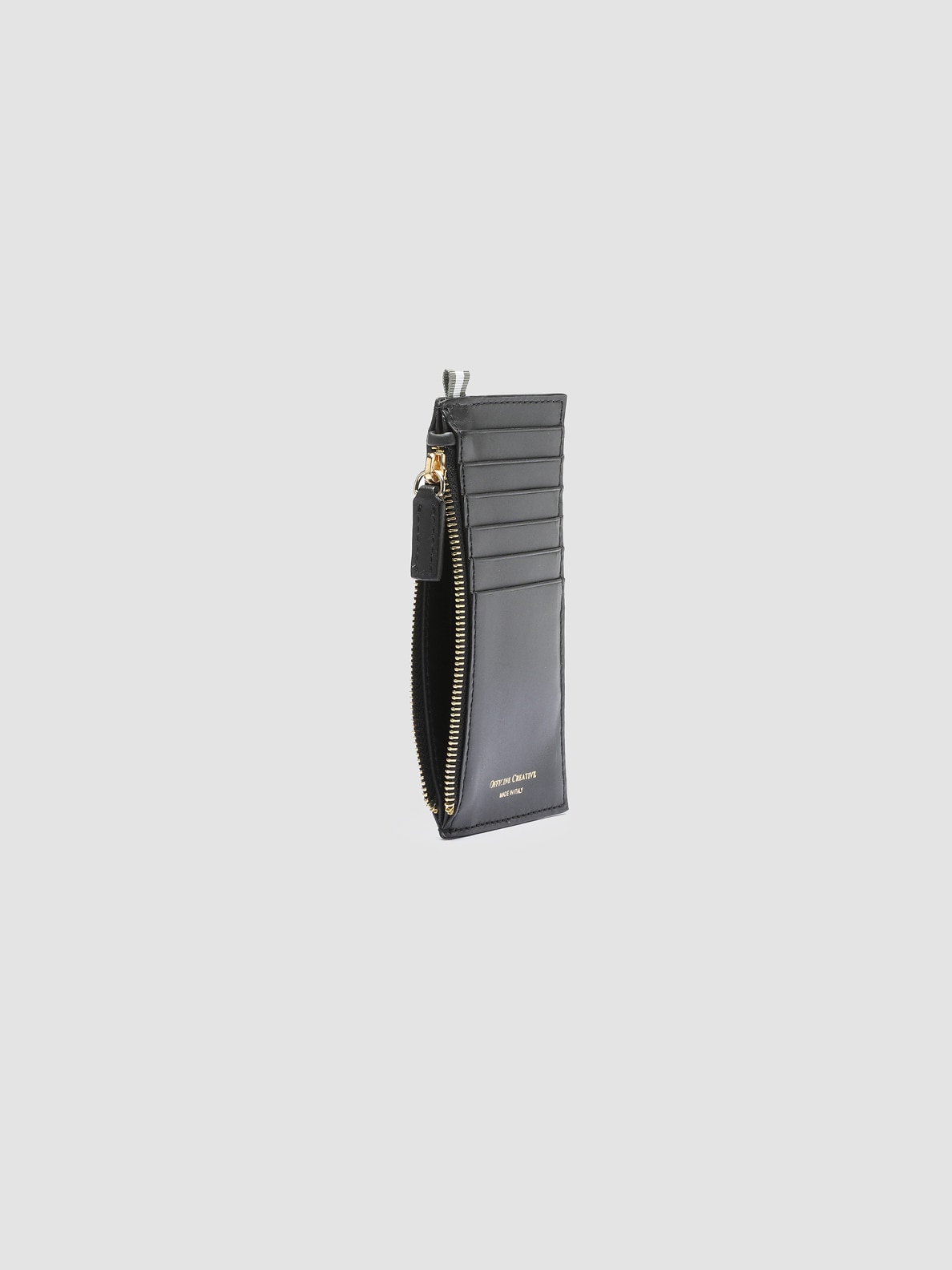 Imagen 4 de Tarjetero de piel con cremallera - Officine Creative - Negro Negro