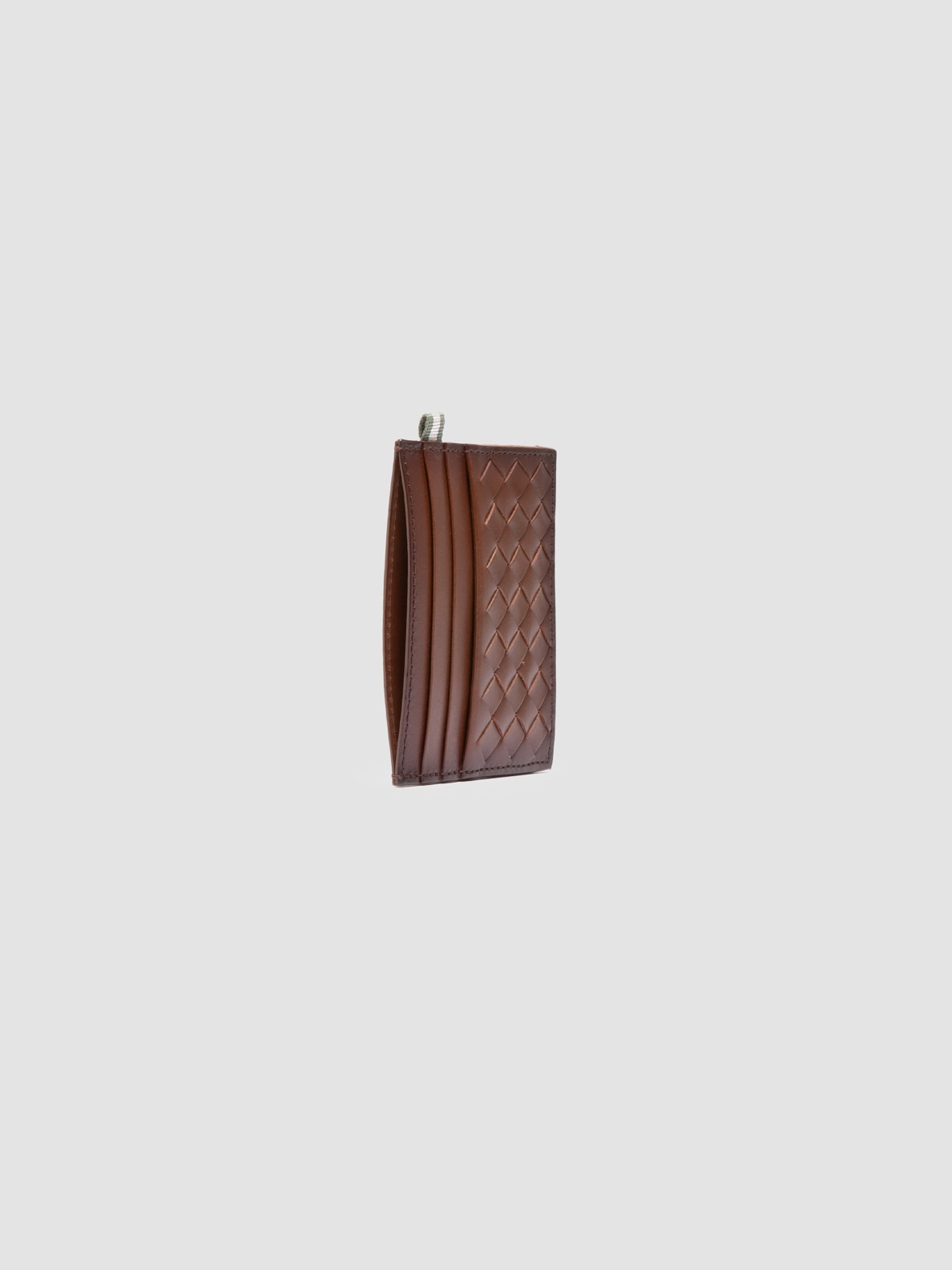 Imagen 4 de Tarjetero de piel trenzada - Officine Creative - Marrón oscuro Marrón oscuro