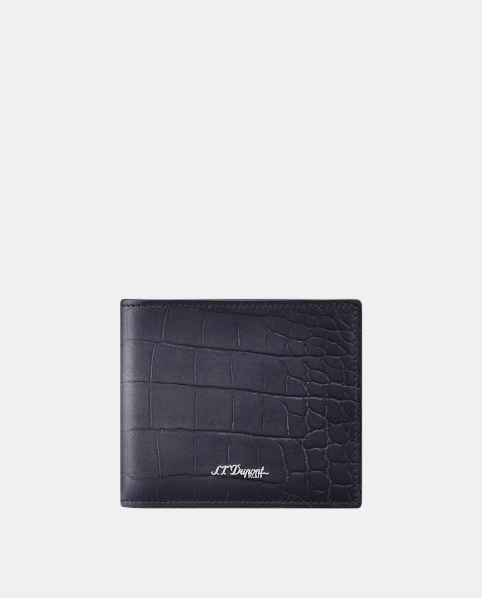 Imagen 0 de Cartera de piel grabada con logotipo Negro