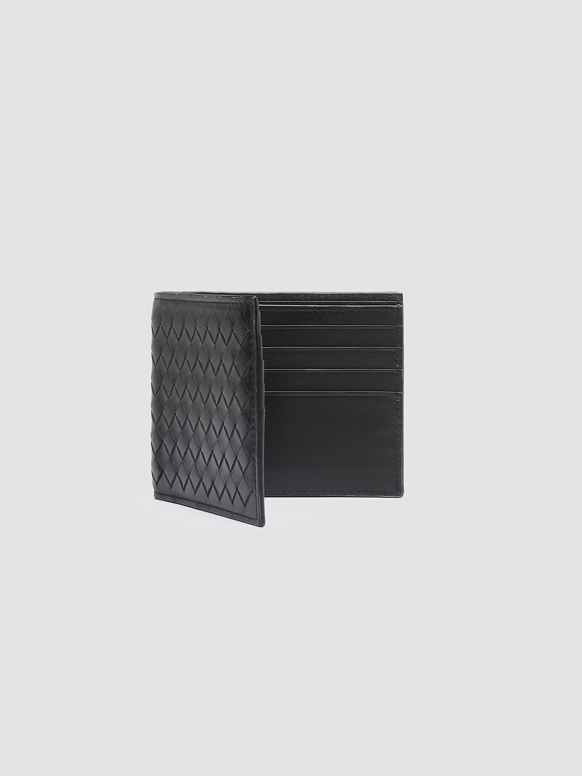 Imagen 4 de Cartera de piel trenzada - Officine Creative - Negro Negro
