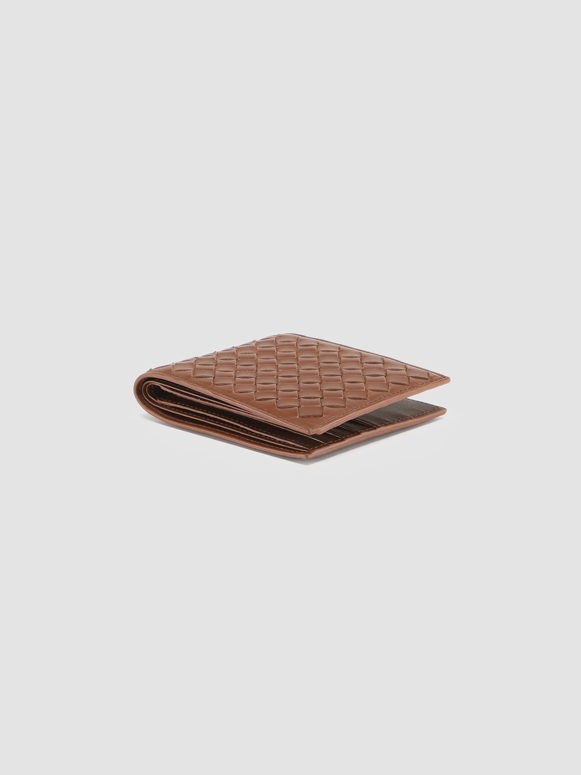 Imagen 2 de Cartera de piel trenzada - Officine Creative - Marrón oscuro Marrón oscuro