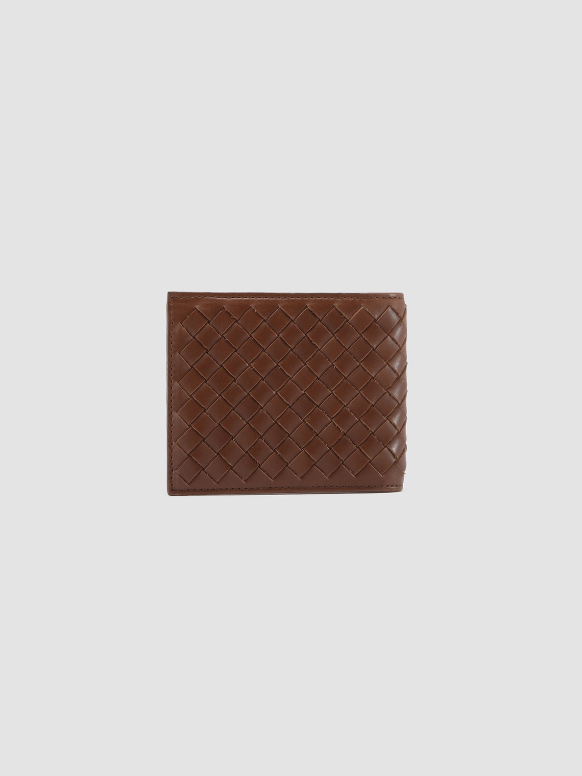 Imagen 3 de Cartera de piel trenzada - Officine Creative - Marrón oscuro Marrón oscuro