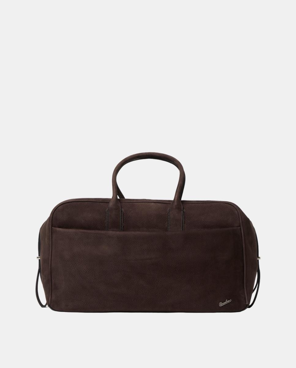 Imagen 0 de Bolso de viaje de piel Marrón oscuro