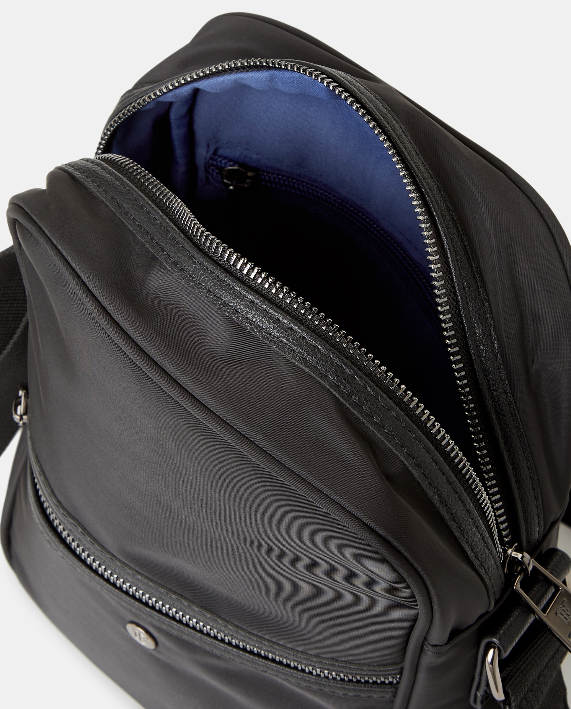 Crossbody en nylon - Emidio Tucci - Negro Negro-3