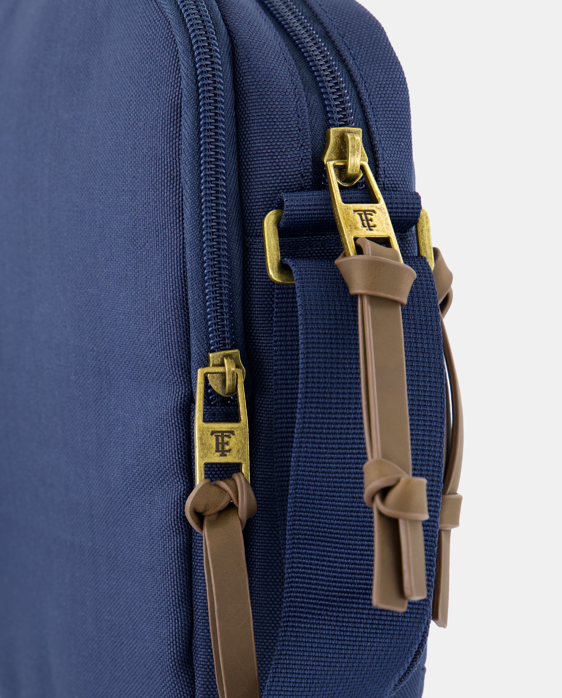 Mala Crossbody de Nylon com Textura Cinzento médio-3