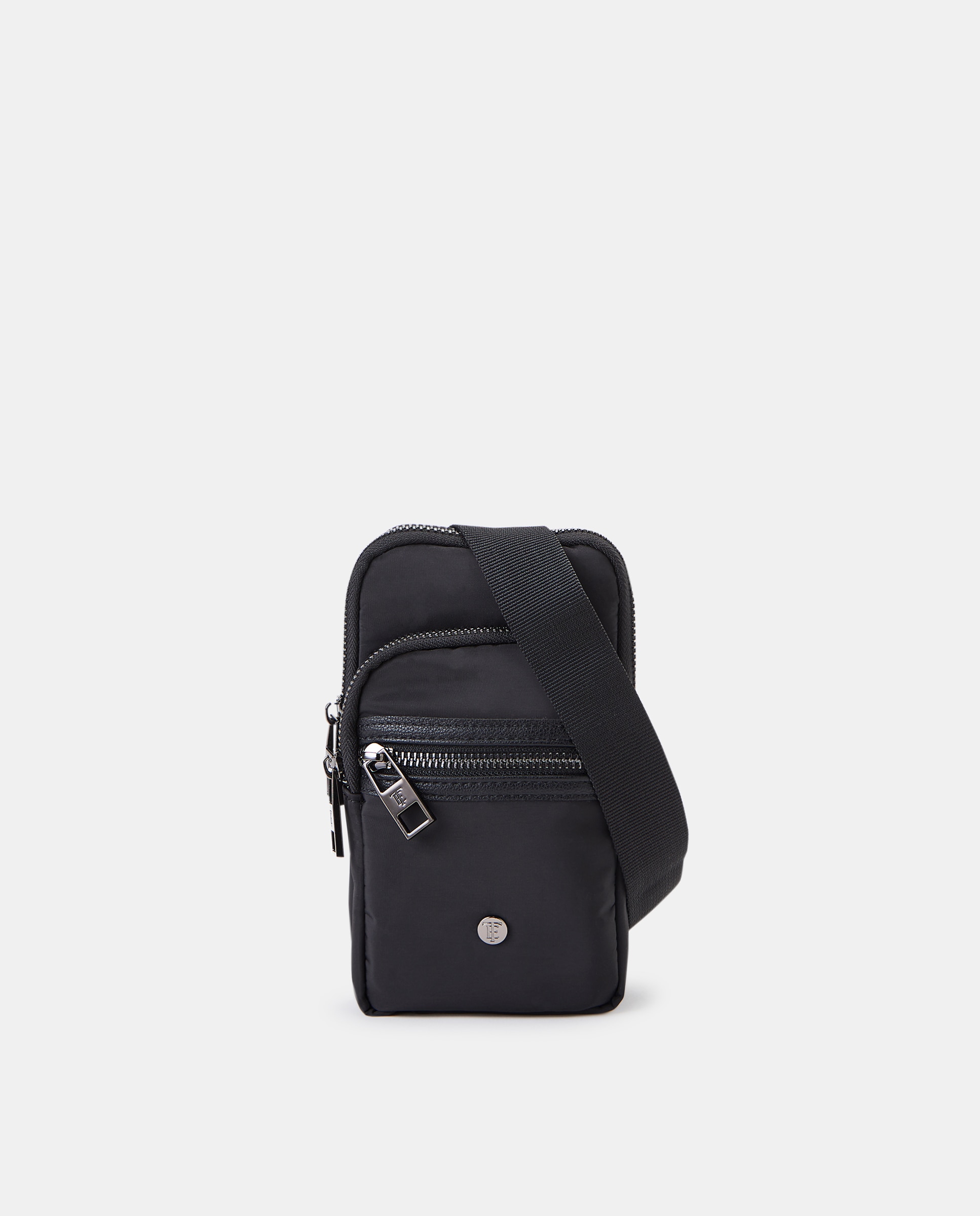 Crossbody pequeño en nylon - Emidio Tucci - Negro Negro-1