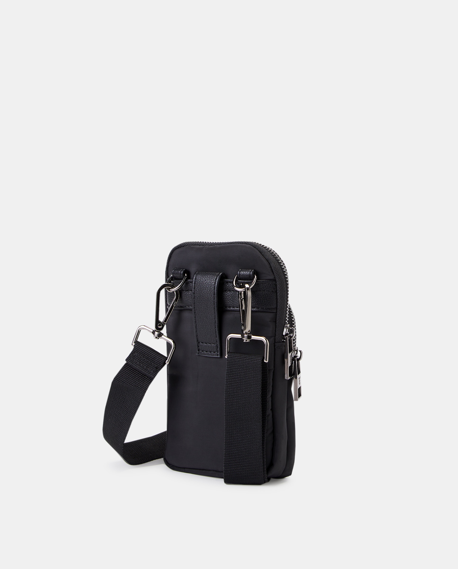 Crossbody pequeño en nylon - Emidio Tucci - Negro Negro-2