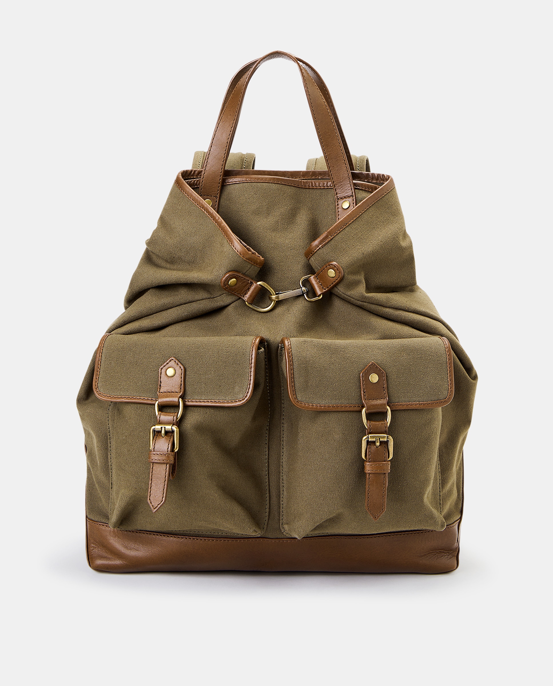 Imagem 0 de Mochila em Lona e Pele