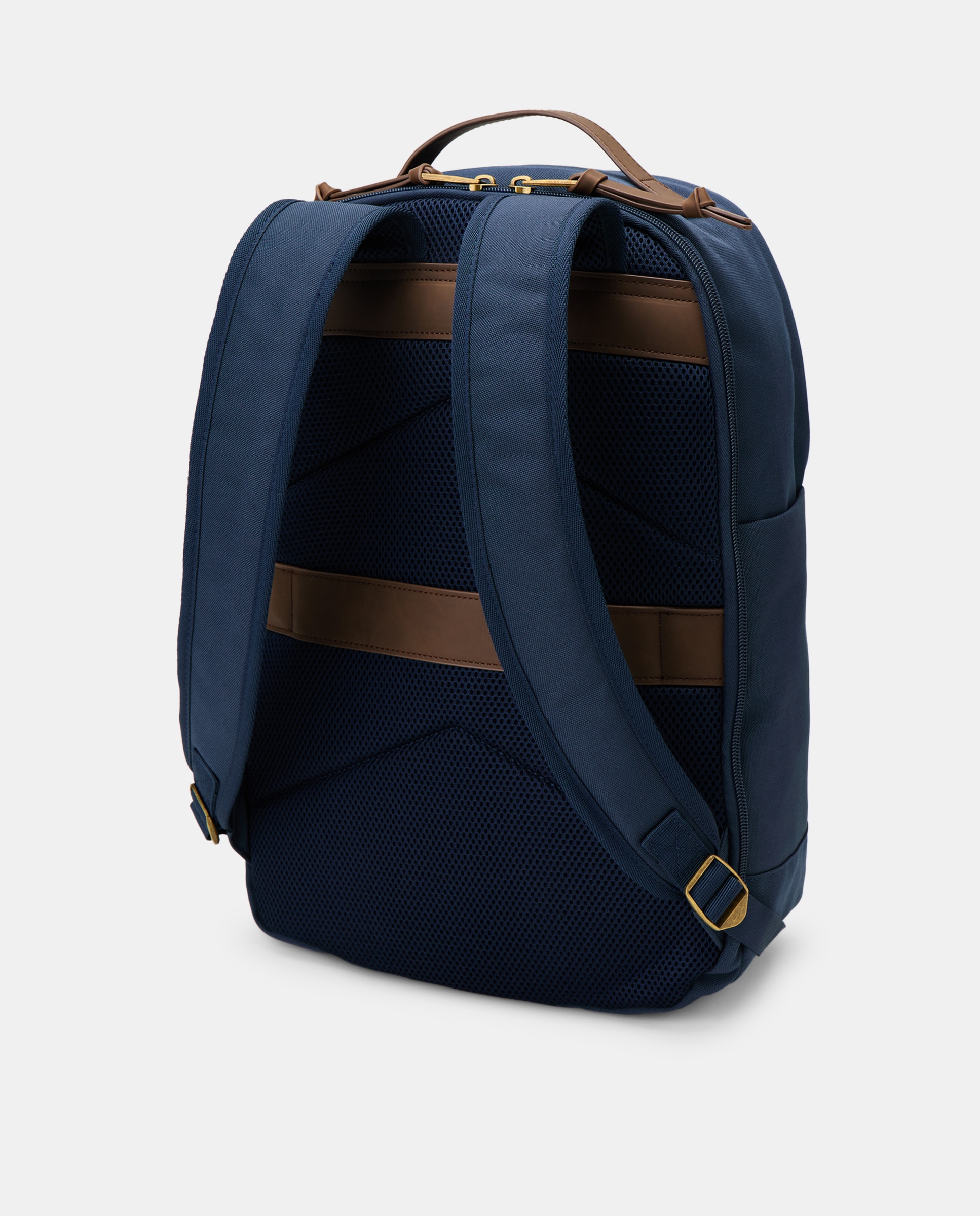 Mochila de Nylon com Textura Cinzento médio-2
