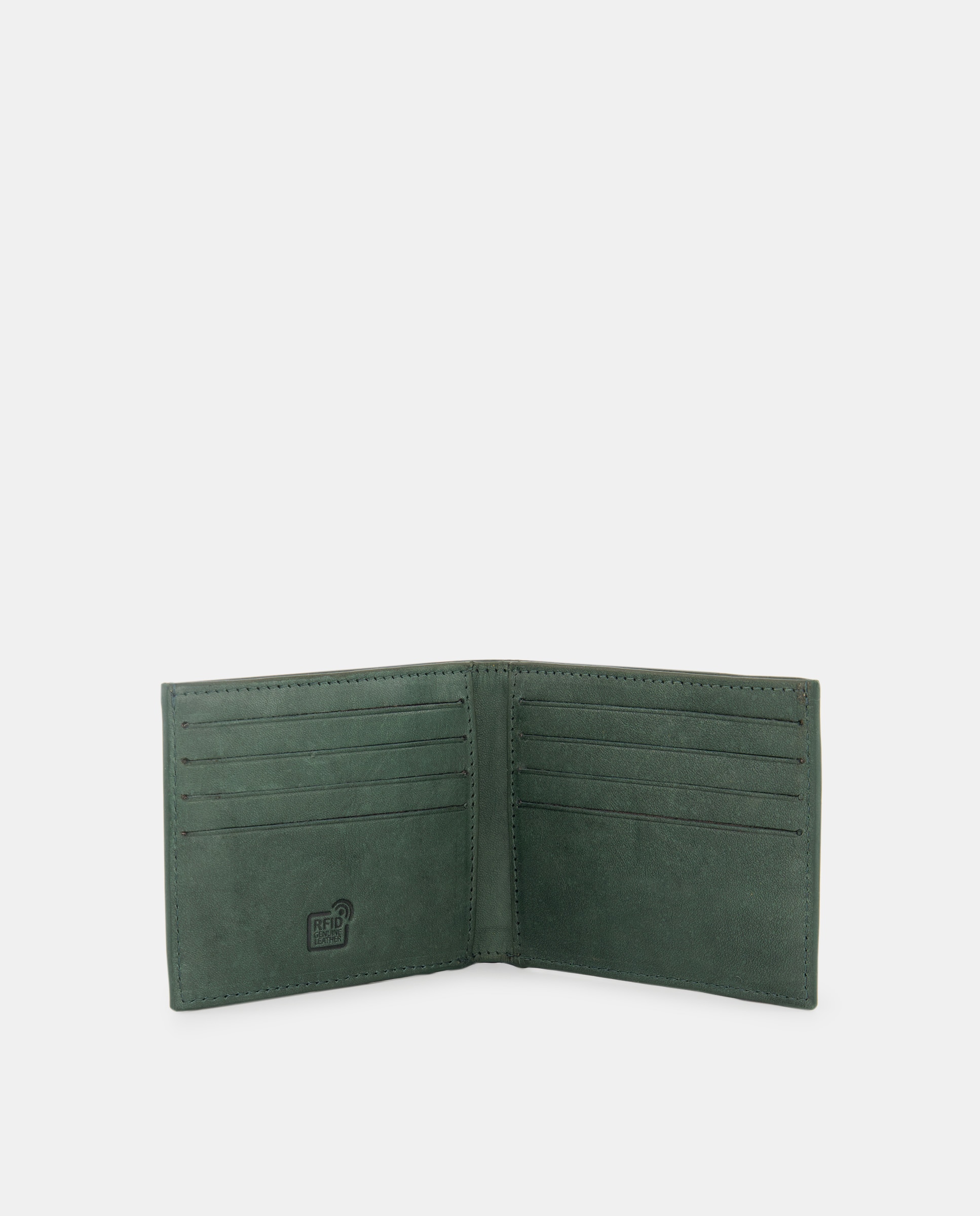 Cartera tarjetero piel - Dustin - Verde Verde-4