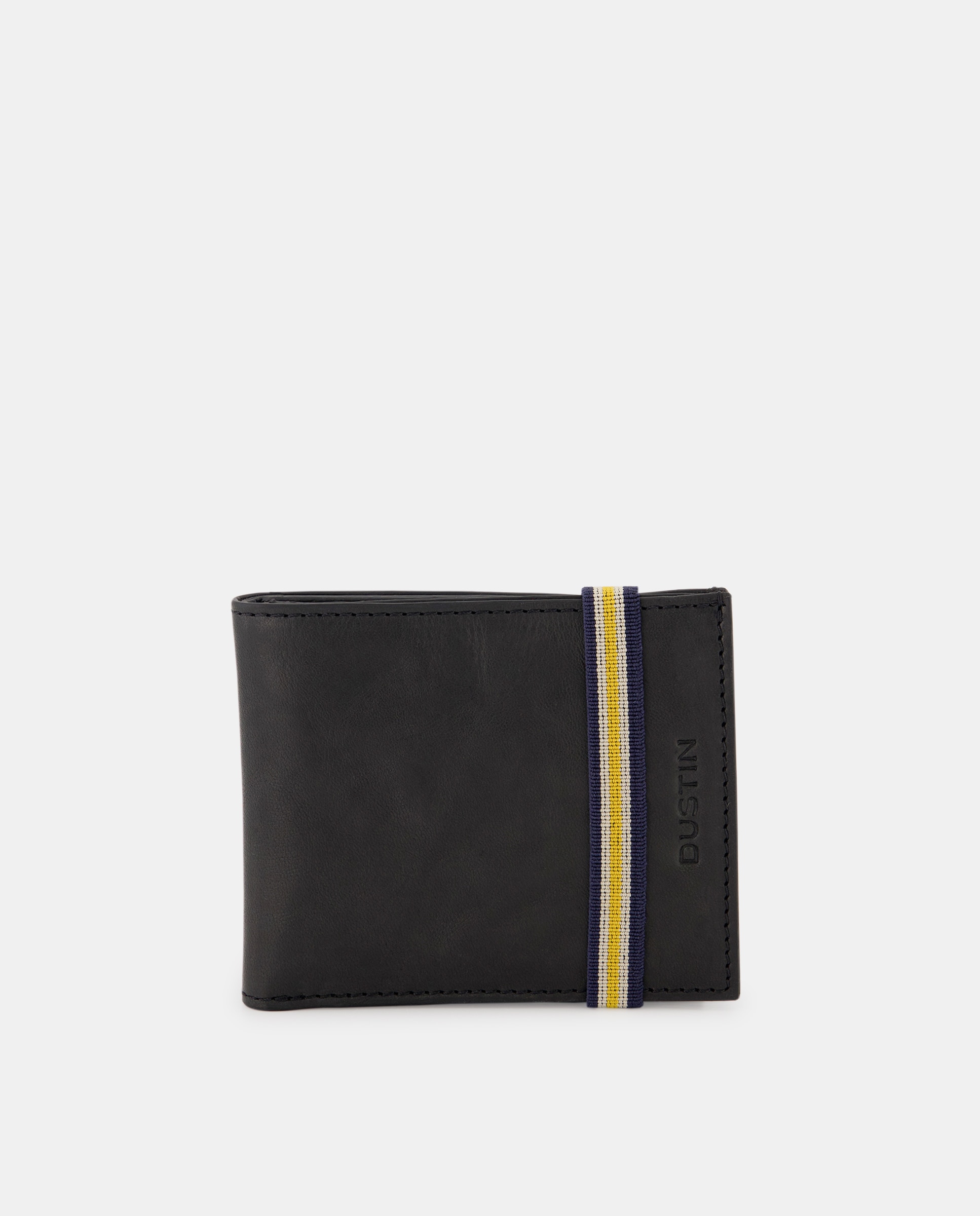 Cartera tarjetero y monedero de piel - Dustin - Negro Negro-2