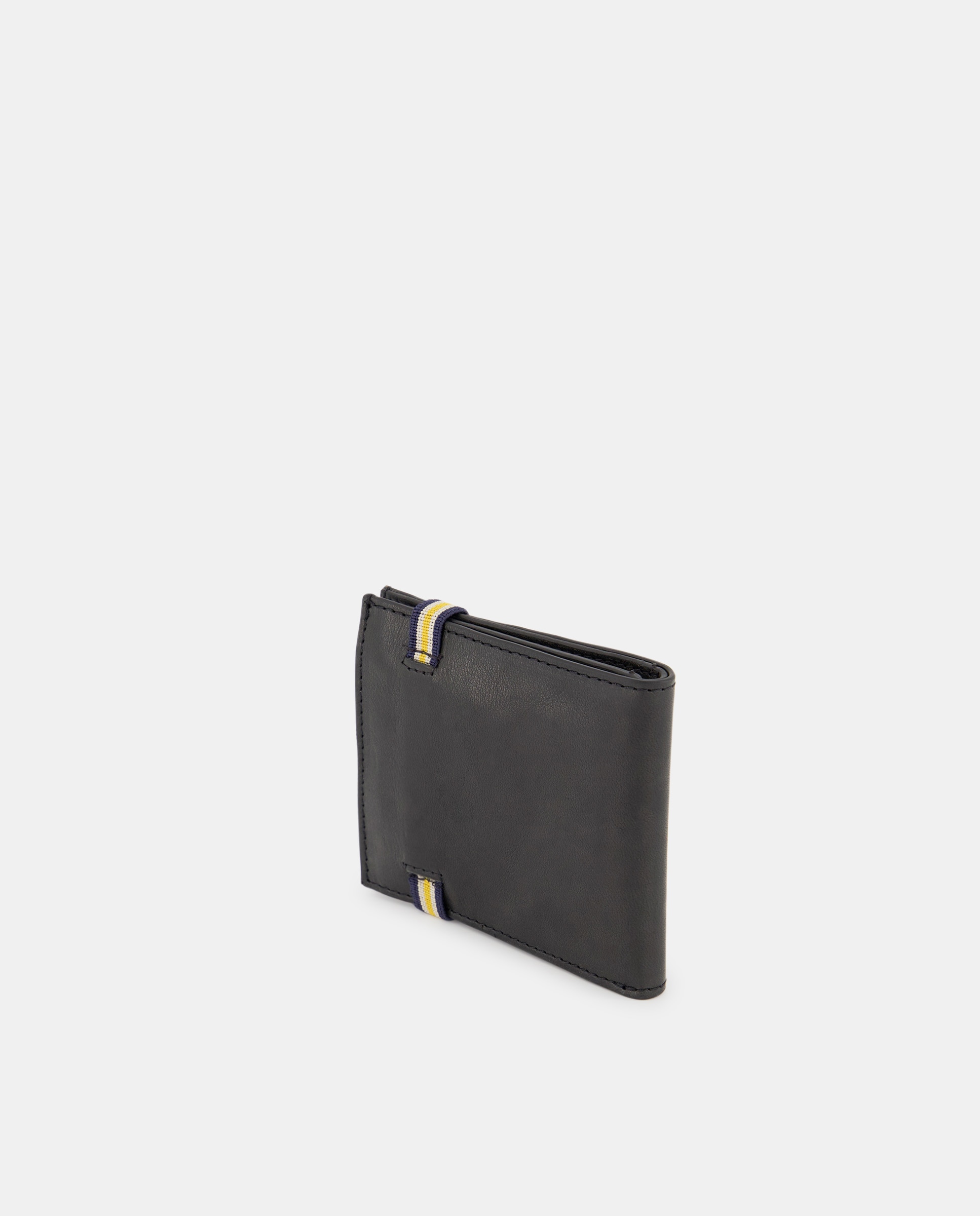 Cartera tarjetero y monedero de piel - Dustin - Negro Negro-3