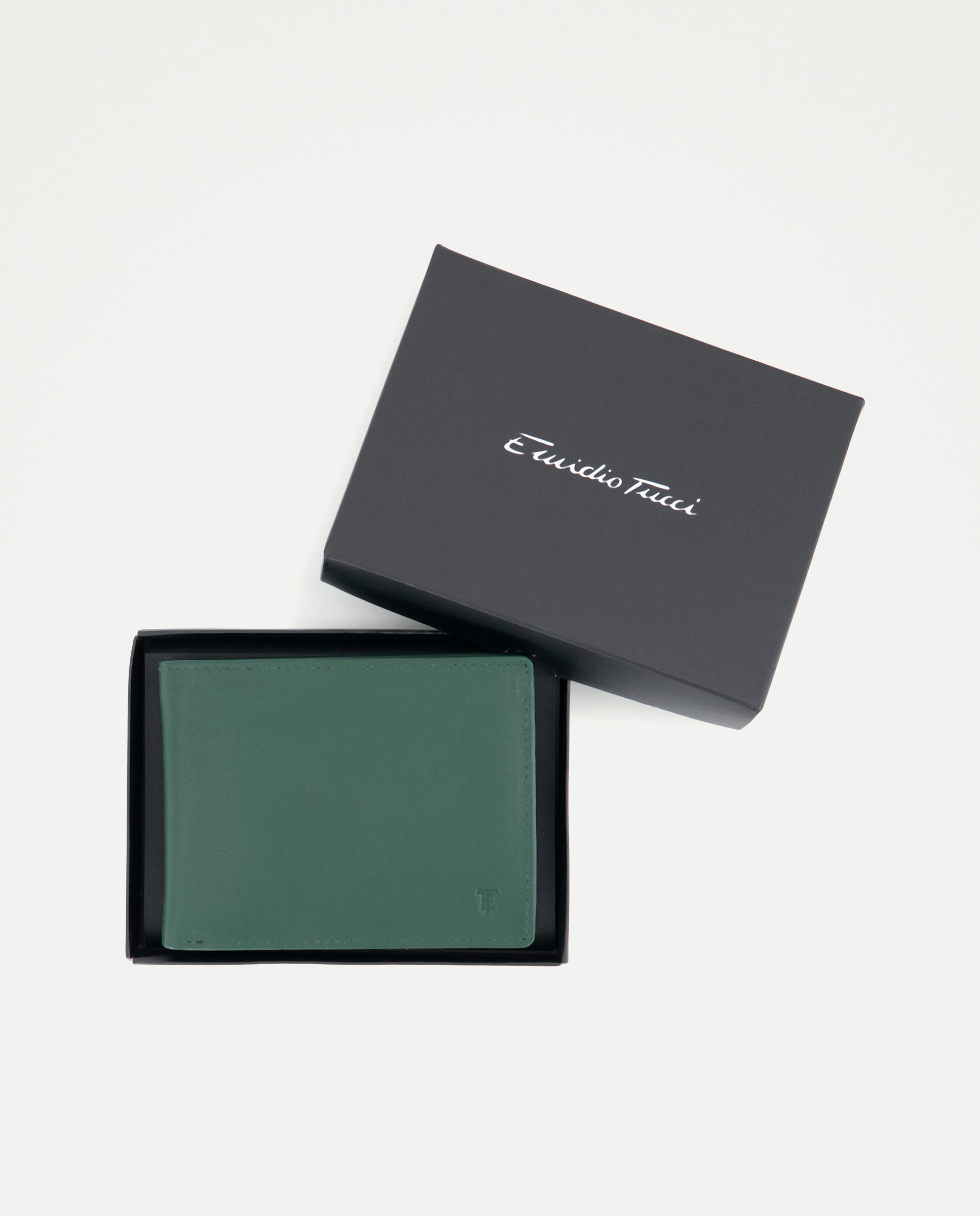 Cartera de hombre en napa bicolor - Emidio Tucci - Verde Verde-4