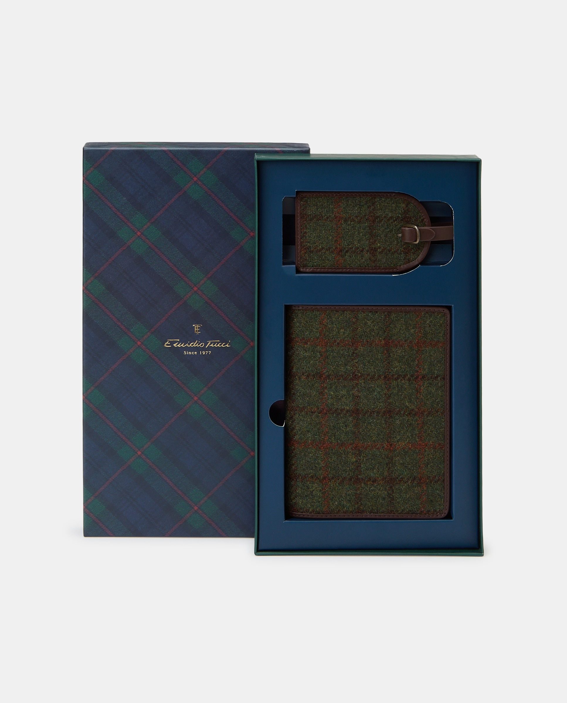 Imagem 0 de Estojo de Viagem em Tecido + Pele Bovina