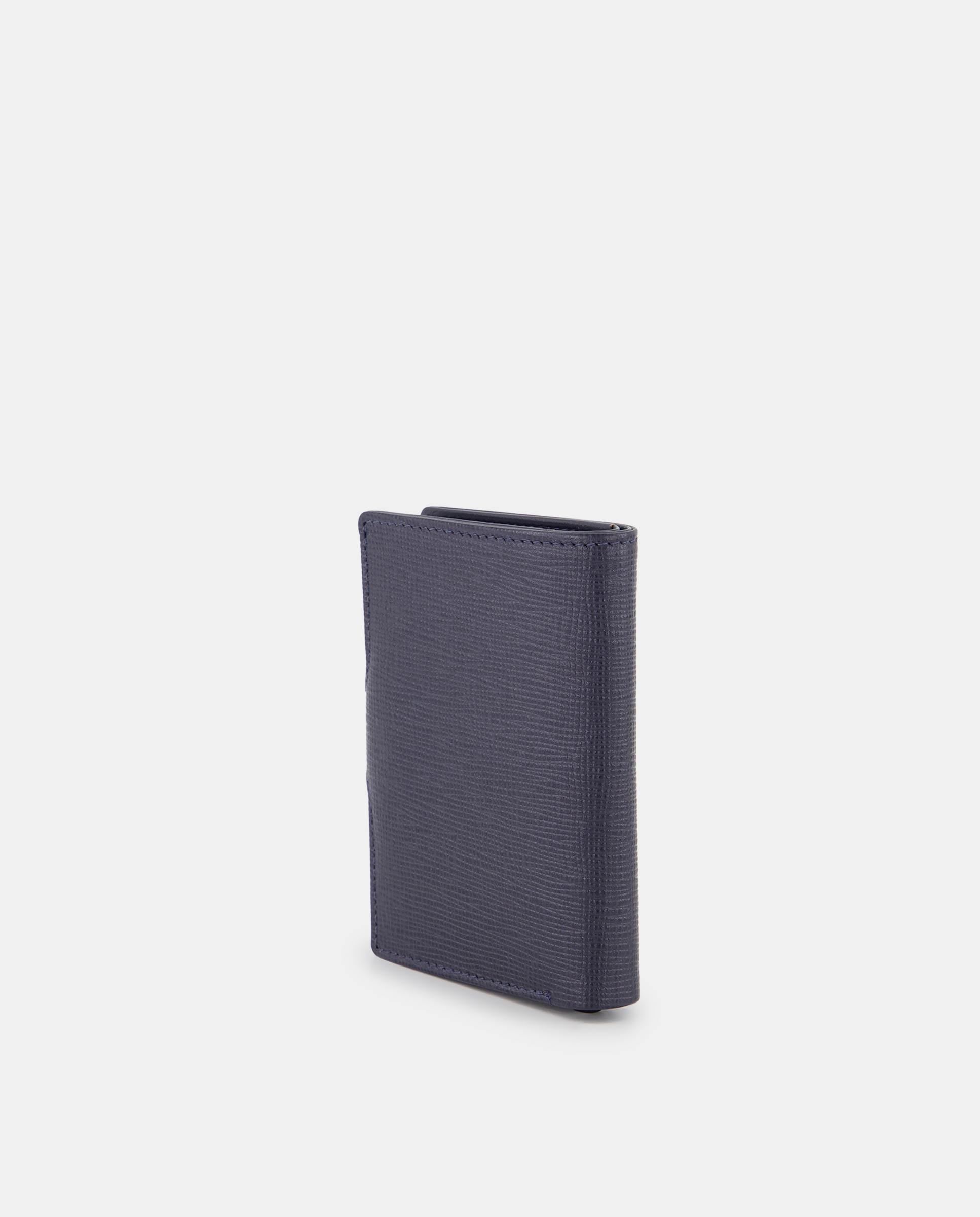 Cartera vertical tarjetero piel safiano - Emidio Tucci - Azul oscuro Azul oscuro-3
