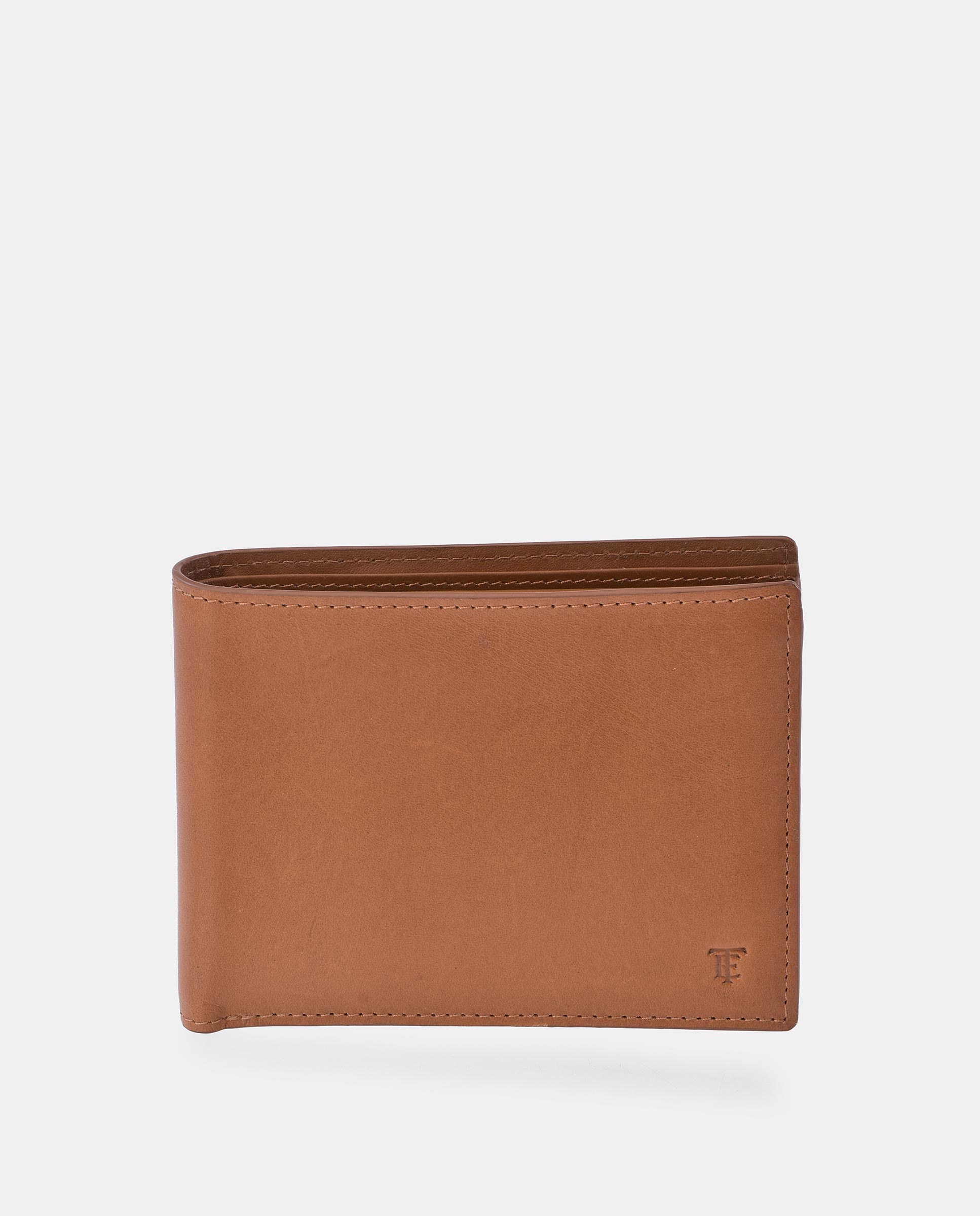 Cartera tipo americano de piel con monedero - Emidio Tucci - Marrón claro Marrón claro-1