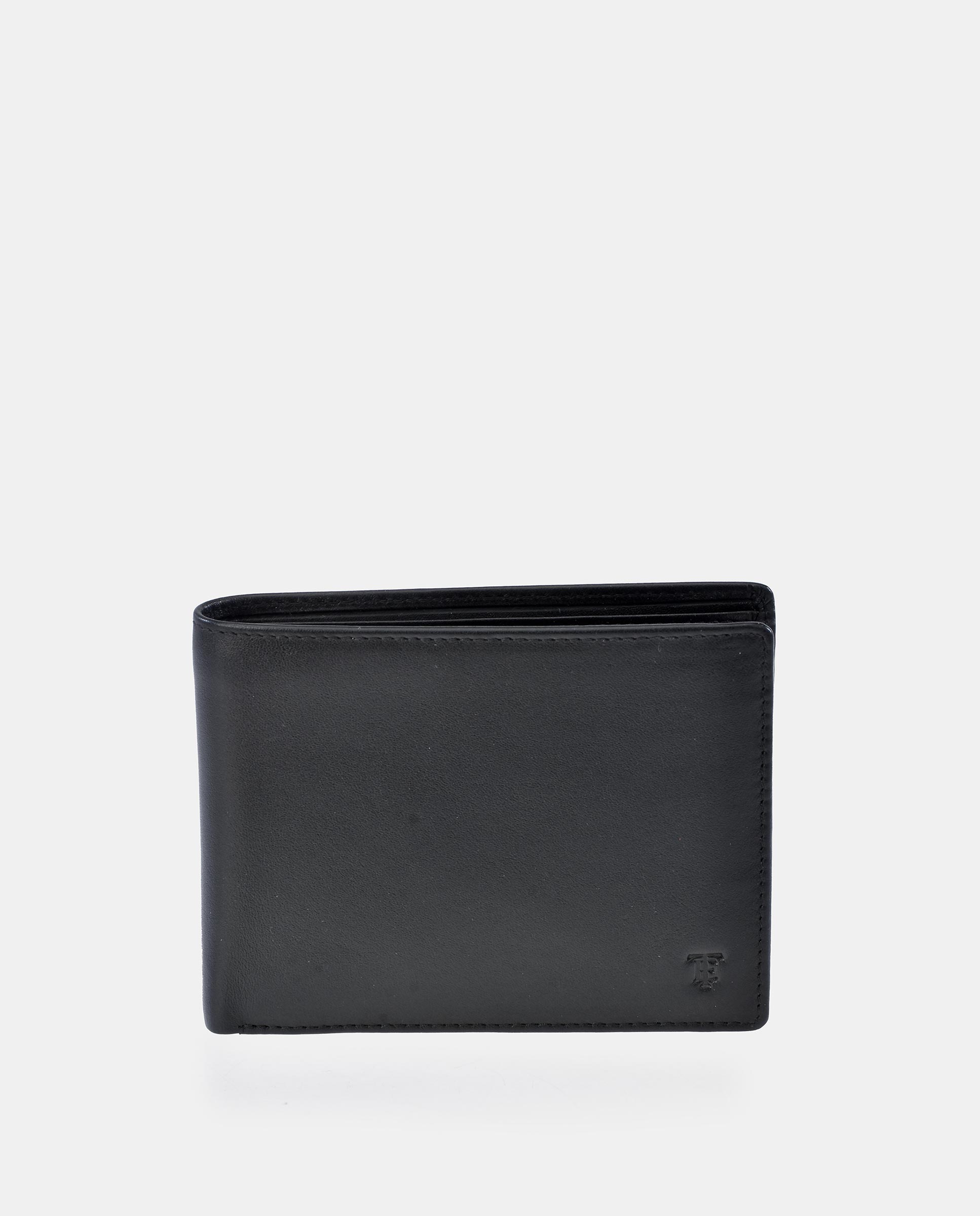 Cartera de piel en marrón oscuro con monedero - Emidio Tucci - Negro Negro-1