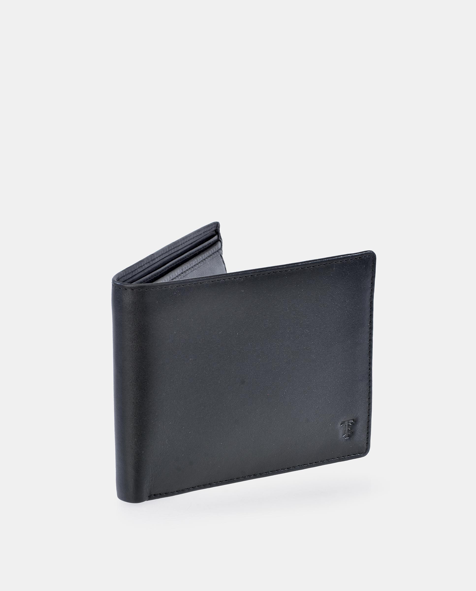 Cartera de piel en marrón oscuro con monedero - Emidio Tucci - Negro Negro-2