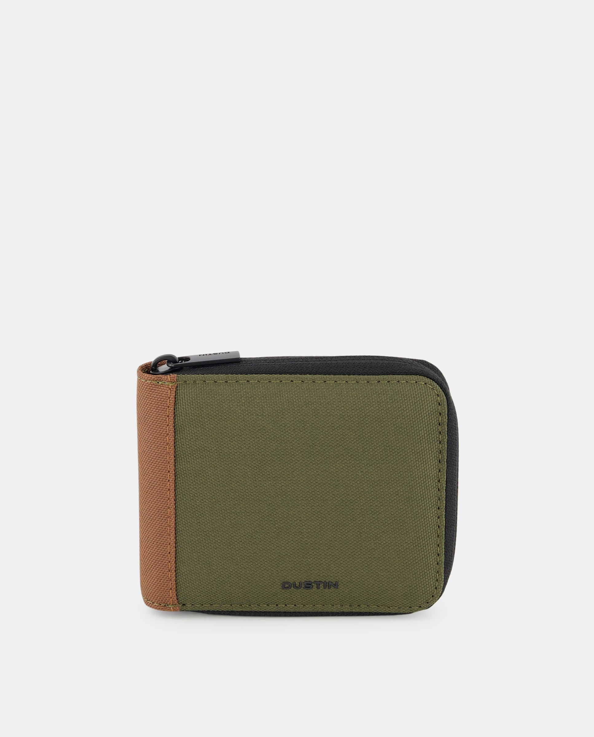 Cartera zip de canvas - Dustin - Kaki Kaki-1